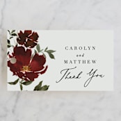 "harvest" - Wedding Favor Tags in Cabernet by Everett Paper Goods - Front
