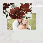 "harvest" - Wedding Favor Tags in Cabernet by Everett Paper Goods - Back of Card Options