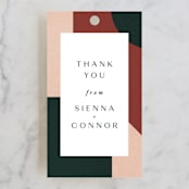 "archway" - Wedding Favor Tags in Forest by Jen Banks - Front