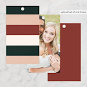 "archway" - Wedding Favor Tags in Forest by Jen Banks - Back of Card Options