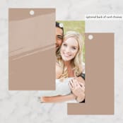 "Luna" - Wedding Favor Tags in Latte by Blustery August - Back of Card Options