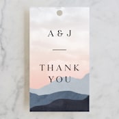 "scene" - Wedding Favor Tags in Sunrise by Pixel and Hank - Front
