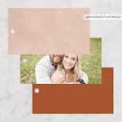 "Painted Sands" - Wedding Favor Tags in Terracotta by Chelsea Petaja - Back of Card Options