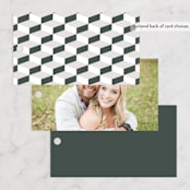 "Swanky" - Wedding Favor Tags in Forest by Carolyn Nicks - Back of Card Options
