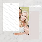 "Overjoyed" - Wedding Favor Tags in Almond by Jill Means - Back of Card Options