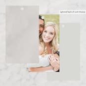 "Abundant Wreath" - Wedding Favor Tags in Fog by Pixel and Hank - Back of Card Options