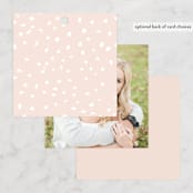 "Casablanca" - Wedding Favor Tags in Blush by Lori Wemple - Back of Card Options