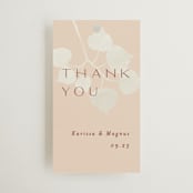 "Leaf Cascade" - Wedding Favor Tags in Latte by Alethea and Ruth - Front
