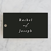 "Finally" - Wedding Favor Tags in Ivory by Up Up Creative - Front