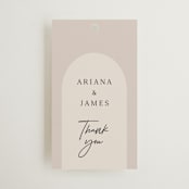 "the arch" - Wedding Favor Tags in Stone by Elly - Front