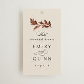 "poetique" - Wedding Favor Tags in Autumn by Kate Ahn - Front