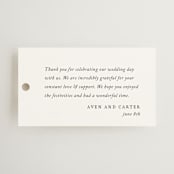 "Storybook" - Wedding Favor Tags in Ink by Jennifer Postorino - Front