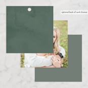 "Garlands" - Wedding Favor Tags in Lavender by Lori Wemple - Back of Card Options