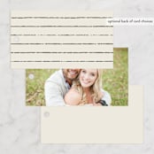 "Tilted Script" - Wedding Favor Tags in Ivory by Hannah Williams - Back of Card Options