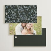 "Juniper" - Wedding Favor Tags in Emerald by Kate Ahn - Back of Card Options