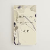 "Linen and Cloth" - Wedding Favor Tags in Almond by Peony Rose Design - Front