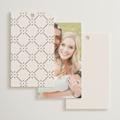"Tuscan Hill" - Wedding Favor Tags in Creme by Kate Ahn - Back of Card Options