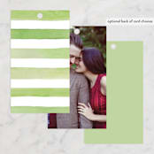 "Watercolor Floral" - Wedding Favor Tags in Olive by Yao Cheng Design - Back of Card Options
