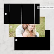 "In this together" - Wedding Favor Tags in Black Tie by Lea Delaveris - Back of Card Options