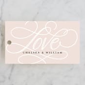 "AND" - Wedding Favor Tags in Sunkissed by Jill Means - Front
