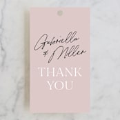 "Marry You" - Wedding Favor Tags in Blush by Design Lotus - Front