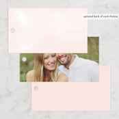 "Sparkling Champagne" - Wedding Favor Tags in Blush by Kristie Kern - Back of Card Options