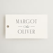 "The Ritz" - Wedding Favor Tags in Quartz by Kristie Kern - Front