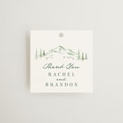 "Plain Air" - Wedding Favor Tags in Meadow by Petra Kern - Front