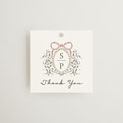 "Hand illustrated Garden Gate" - Wedding Favor Tags in Forest by Jackie Crawford - Front