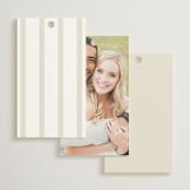 "Garden View" - Wedding Favor Tags in Peach by Everett Paper Goods - Back of Card Options