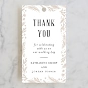 "Operatic" - Wedding Favor Tags in Cream by Paper Raven Co. - Front
