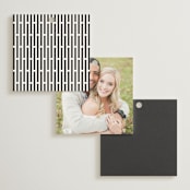 "Panache" - Wedding Favor Tags in Onyx by Kristie Kern - Back of Card Options