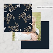 "Peonies & Berries" - Wedding Favor Tags in Winter White by Susan Moyal - Back of Card Options