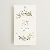 "delicate buds" - Wedding Favor Tags in Olive by Jennifer Wick - Front