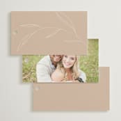 "Ophelia" - Wedding Favor Tags in Dusty Rose by Kelly Schmidt - Back of Card Options