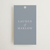 "Americana" - Wedding Favor Tags in Sea by leslie hamer - Front