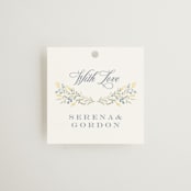 "Monogrammed" - Wedding Favor Tags in Spring by Petra Kern - Front