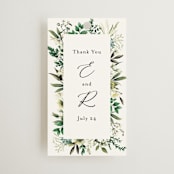 "Fresh Classic" - Wedding Favor Tags in Porcelain by Susan Moyal - Front