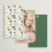 "Fresh Classic" - Wedding Favor Tags in Porcelain by Susan Moyal - Back of Card Options