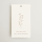 "kouignette" - Wedding Favor Tags in Chiffon by chocomocacino - Front