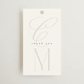 "Conley" - Wedding Favor Tags in Leaf by Kristie Kern - Front