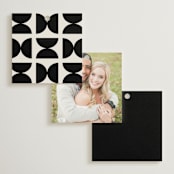 "Modern Monogram" - Wedding Favor Tags in Latte by Jackie Crawford - Back of Card Options
