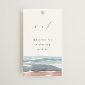"waves" - Wedding Favor Tags in Beachy by Pixel and Hank - Front