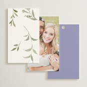 "Enchanted Evening" - Wedding Favor Tags in Lavender by Design Lotus - Back of Card Options
