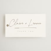 "Full Photo" - Wedding Favor Tags in Chiffon by Orasie - Front