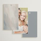 "Align" - Wedding Favor Tags in Cotton by Jennifer Postorino - Back of Card Options