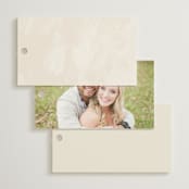 "Simply" - Wedding Favor Tags in Linen by Brianne Larsen - Back of Card Options