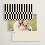 "Spin" - Wedding Favor Tags in Cream by Pixel and Hank - Back of Card Options