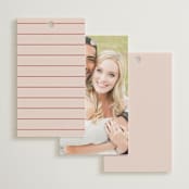 "Jot" - Wedding Favor Tags in Peach Cream by Snow and Ivy - Back of Card Options