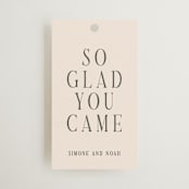 "Fero" - Wedding Favor Tags in Blush by Pati Cascino - Front